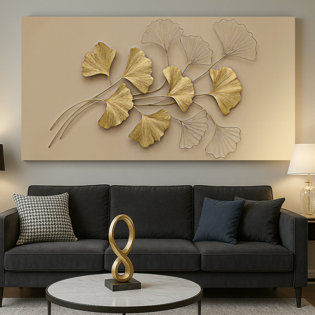 Golden Botanical Wall Art-0