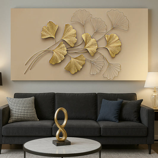 Golden Botanical Wall Art-0