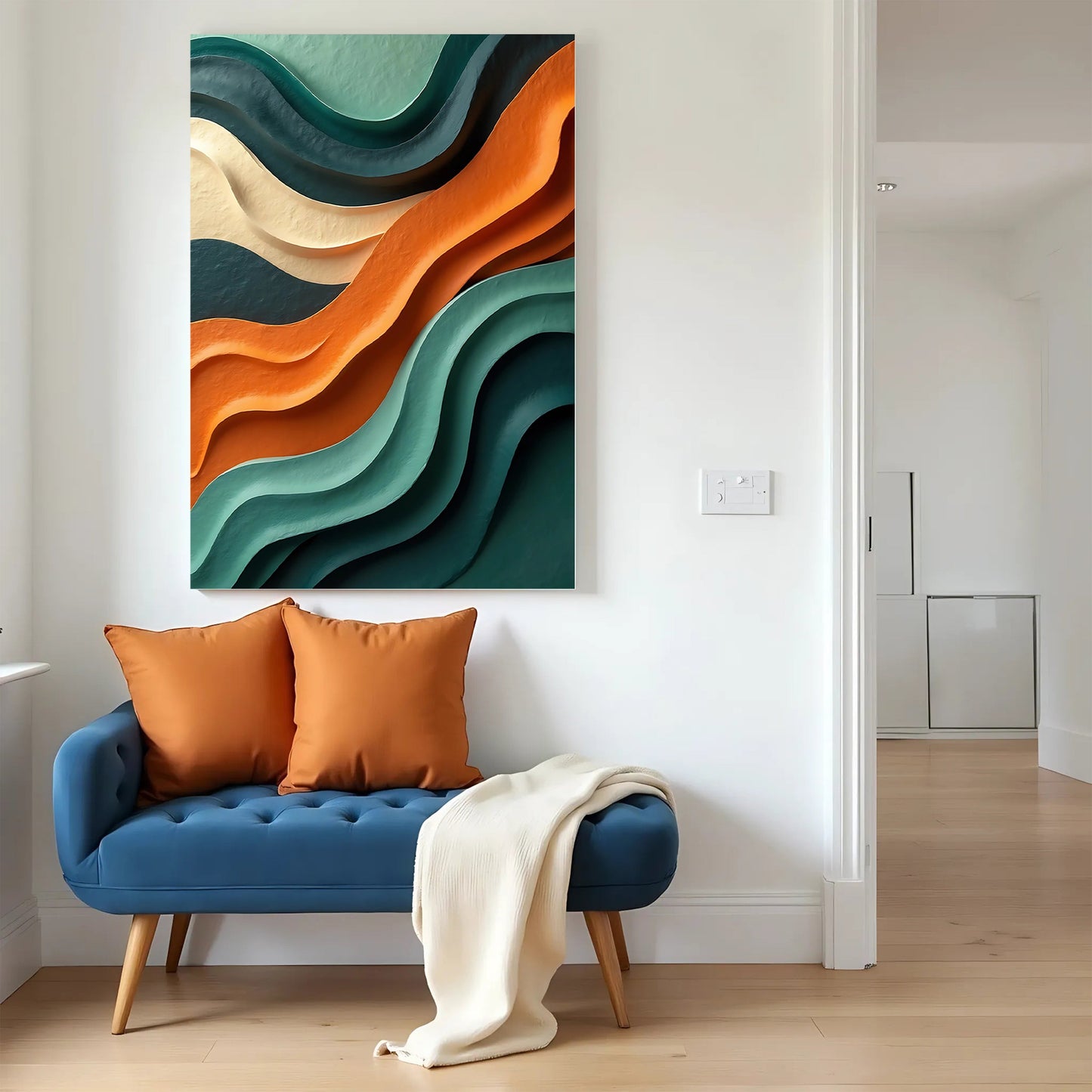 Wave Abstract Wall Art-3