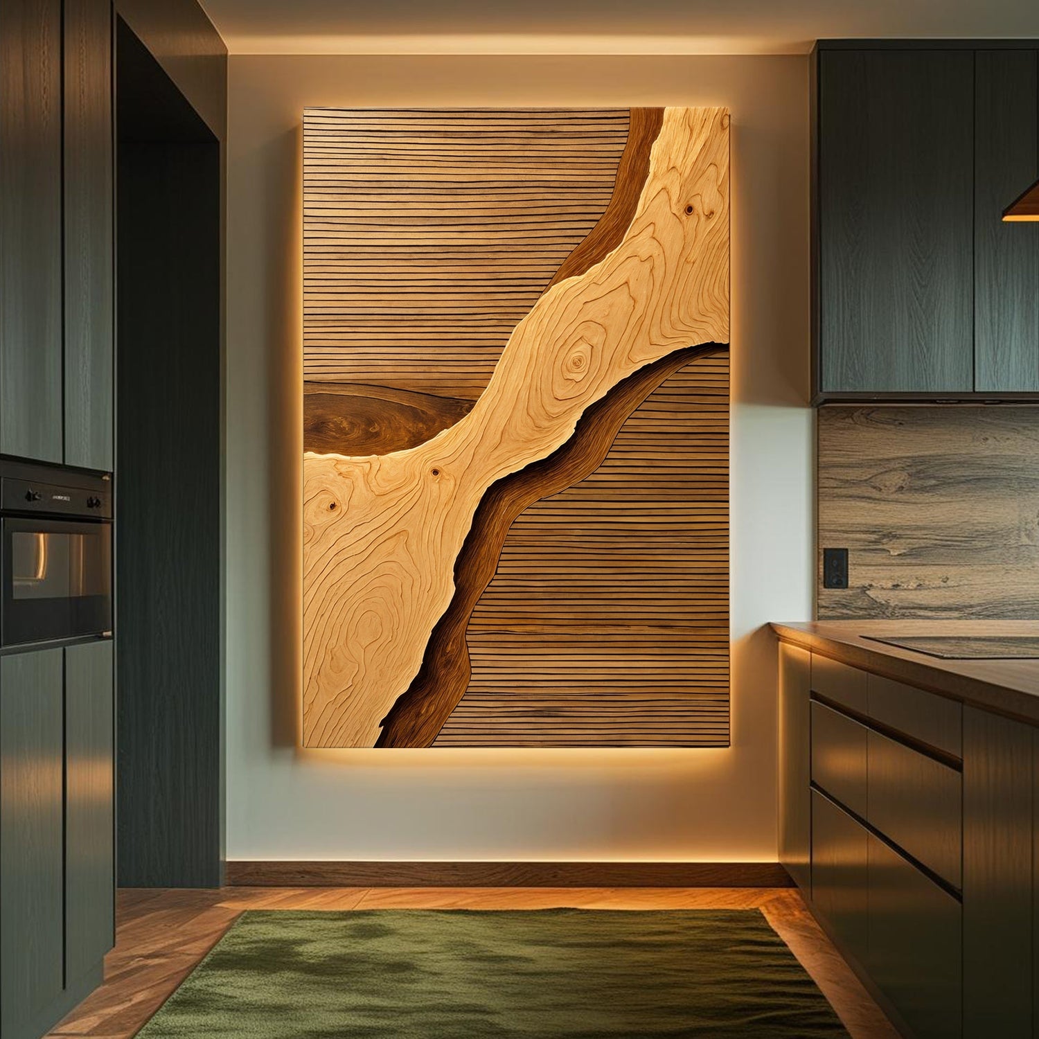Wood Rift Wall Art-0
