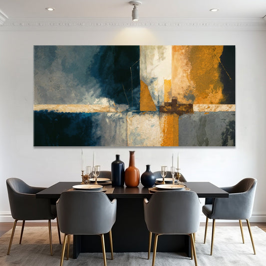 Abstract Geometric Lines Wall Art-0