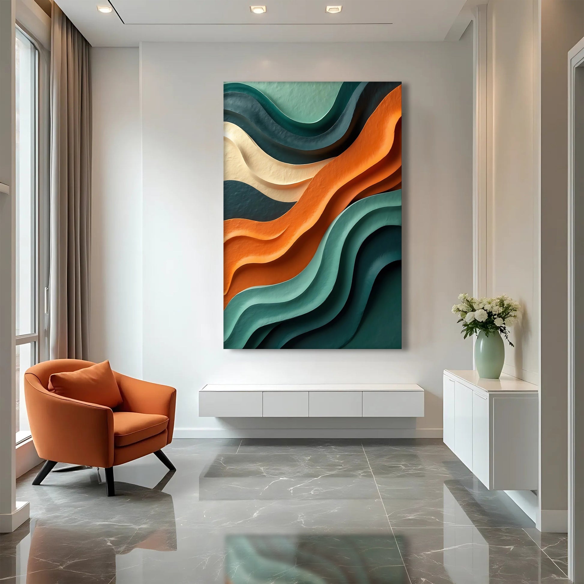 Wave Abstract Wall Art-1