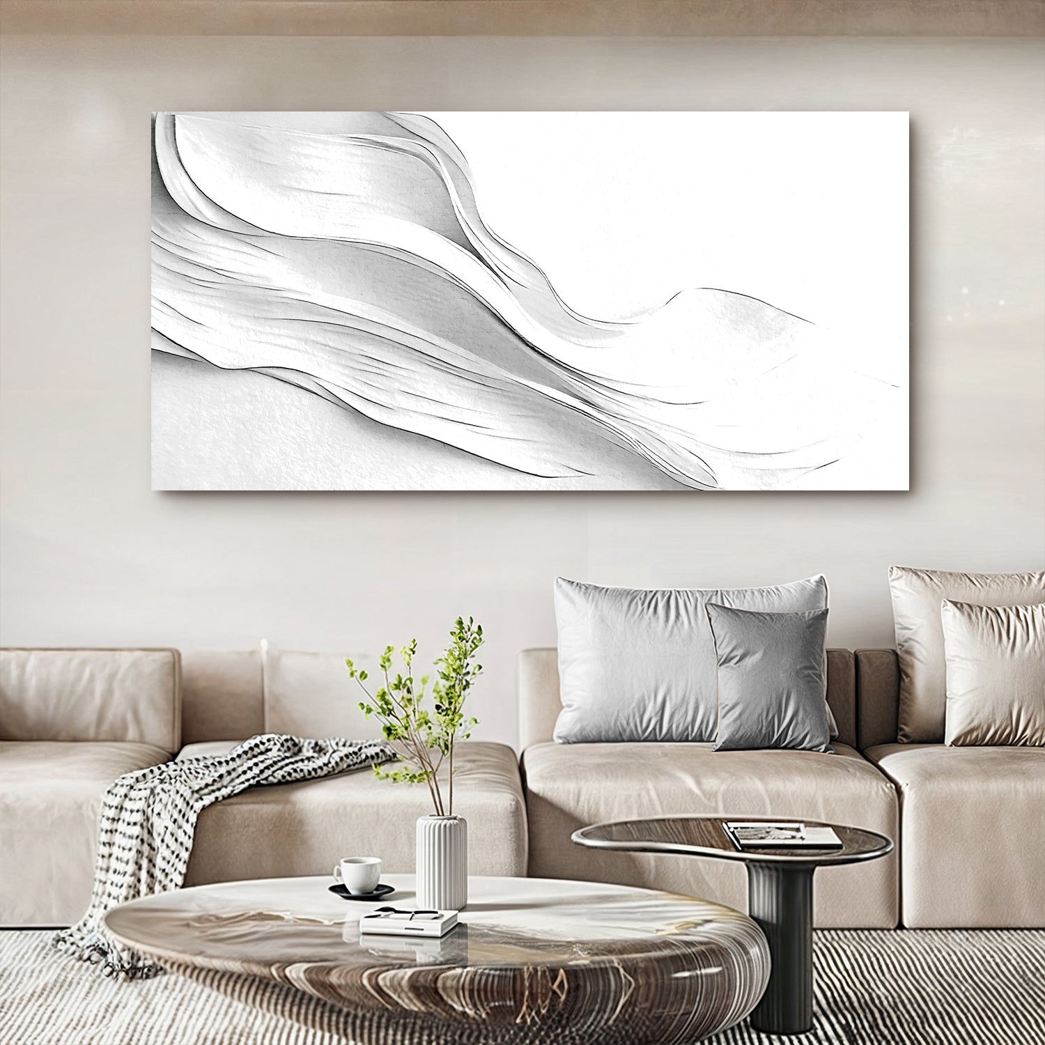 White Minimalist Wall Art-1