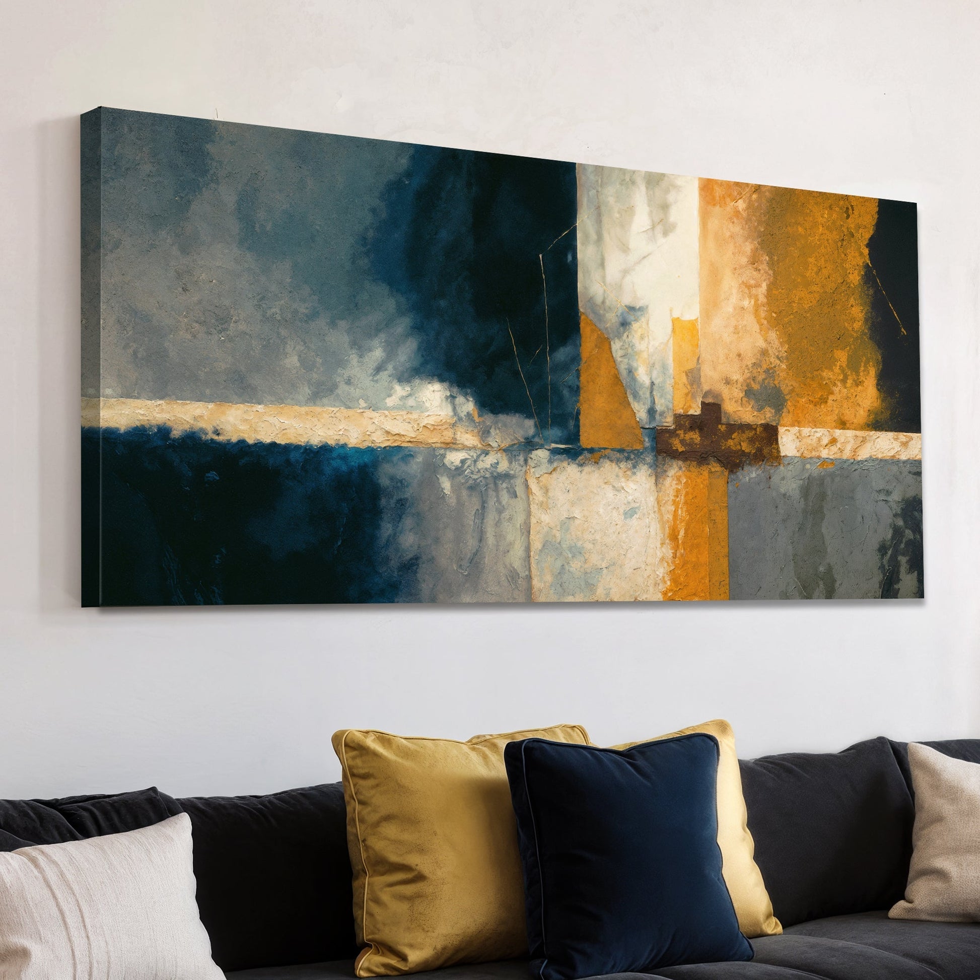 Abstract Geometric Lines Wall Art-1