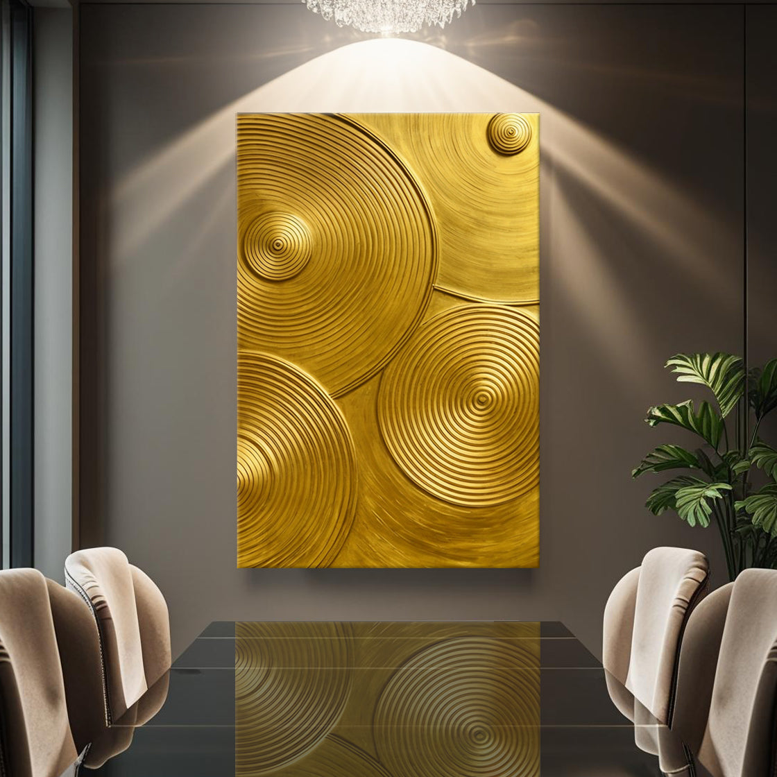 Gold Symphony Wall Art-3