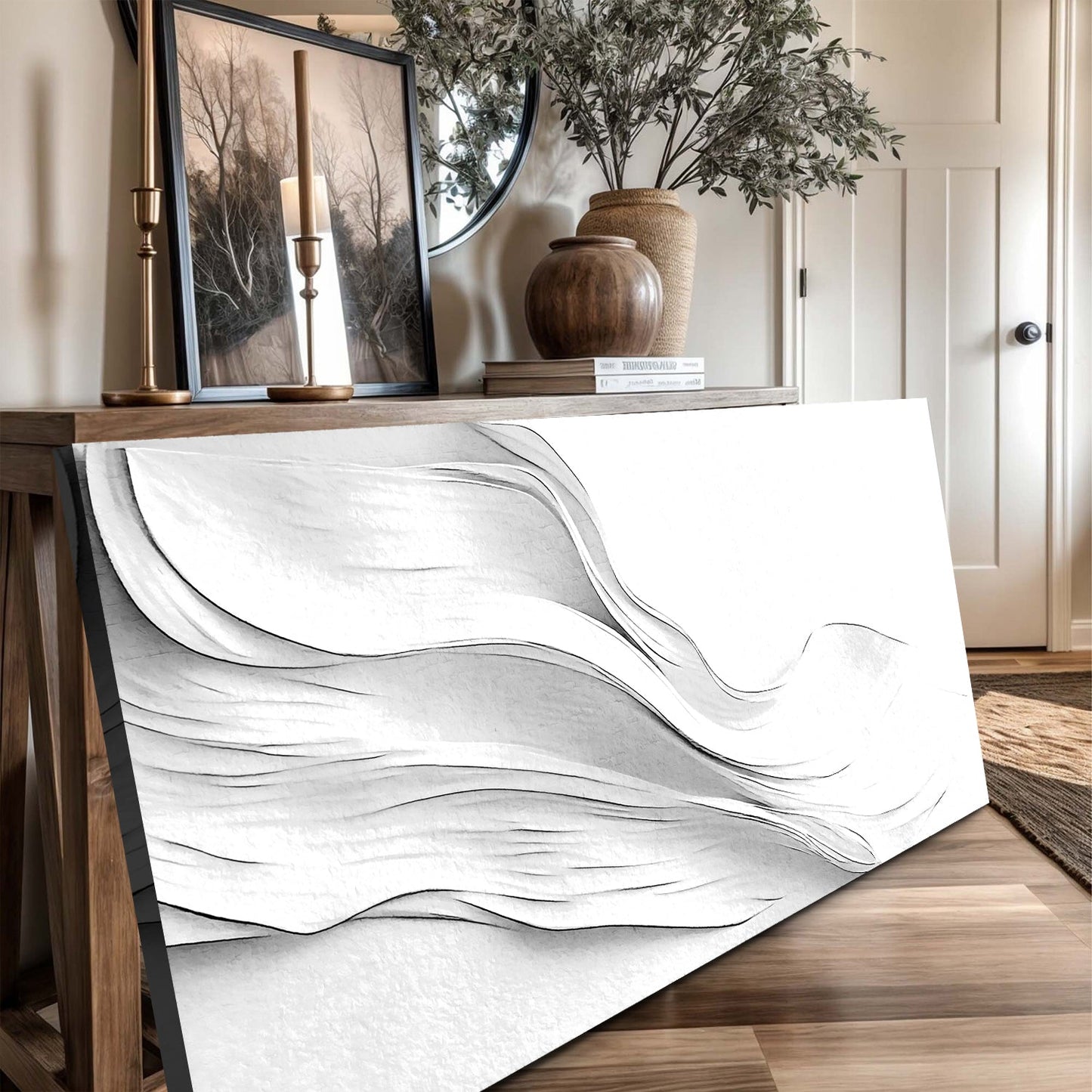 White Minimalist Wall Art-3