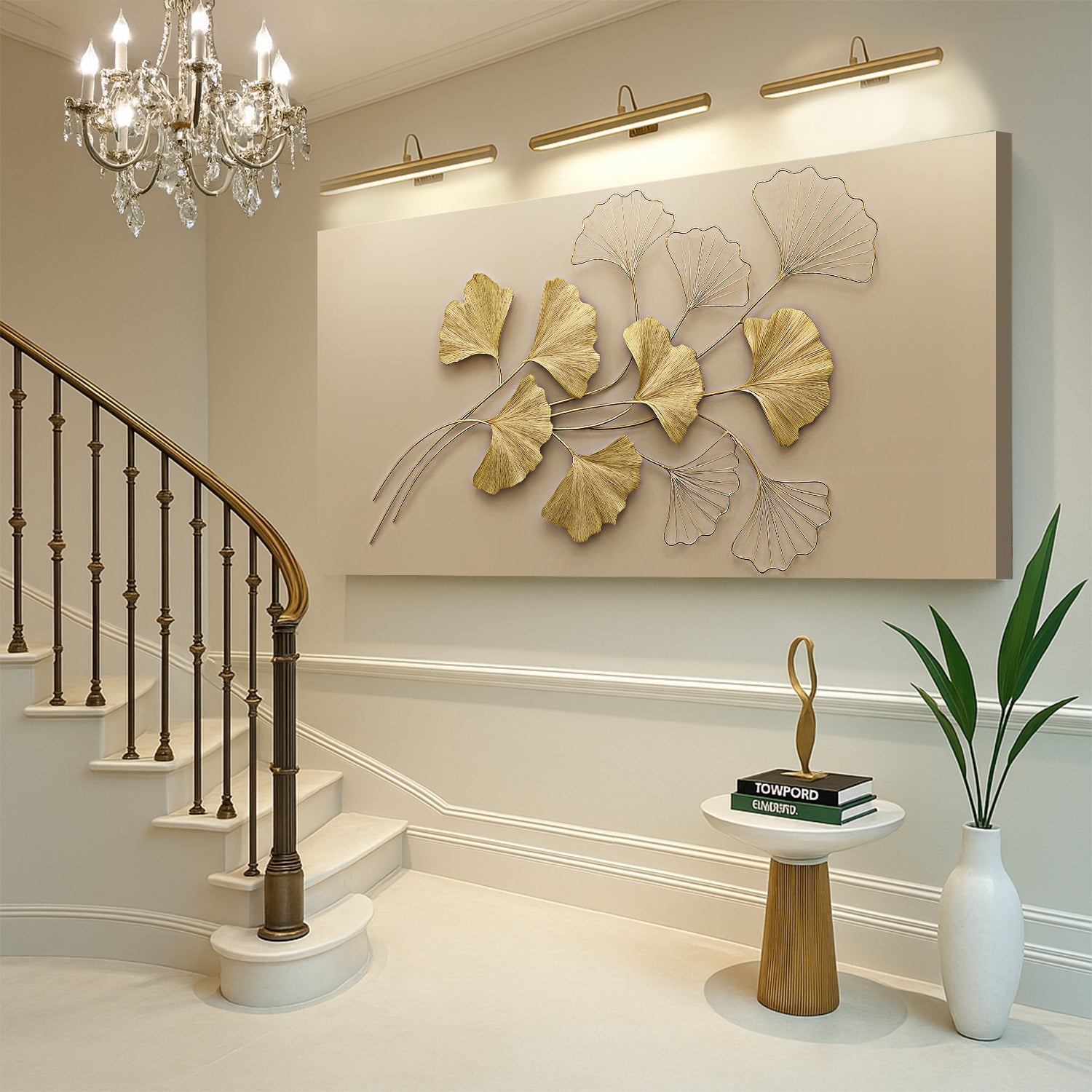 Golden Botanical Wall Art-4