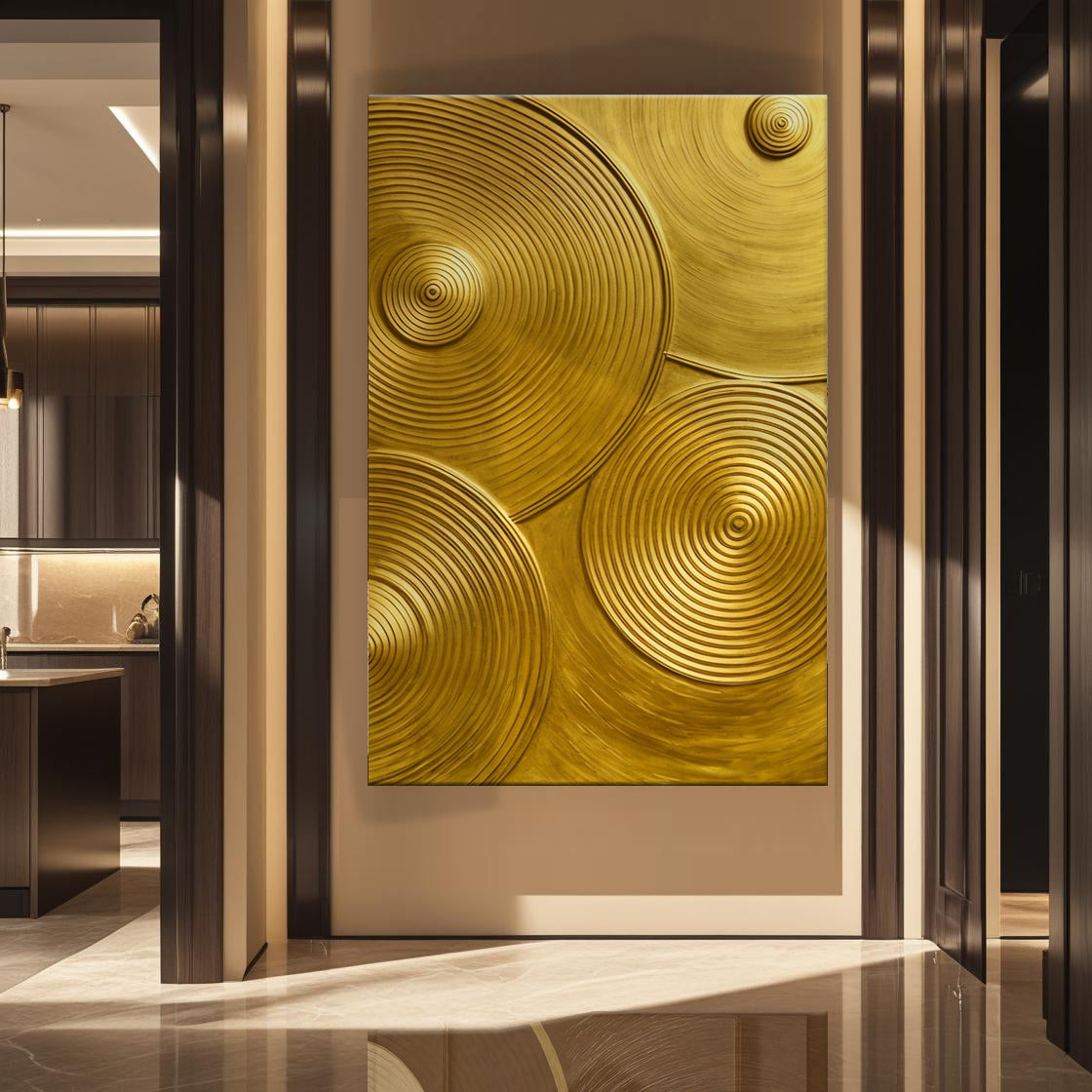 Gold Symphony Wall Art-4