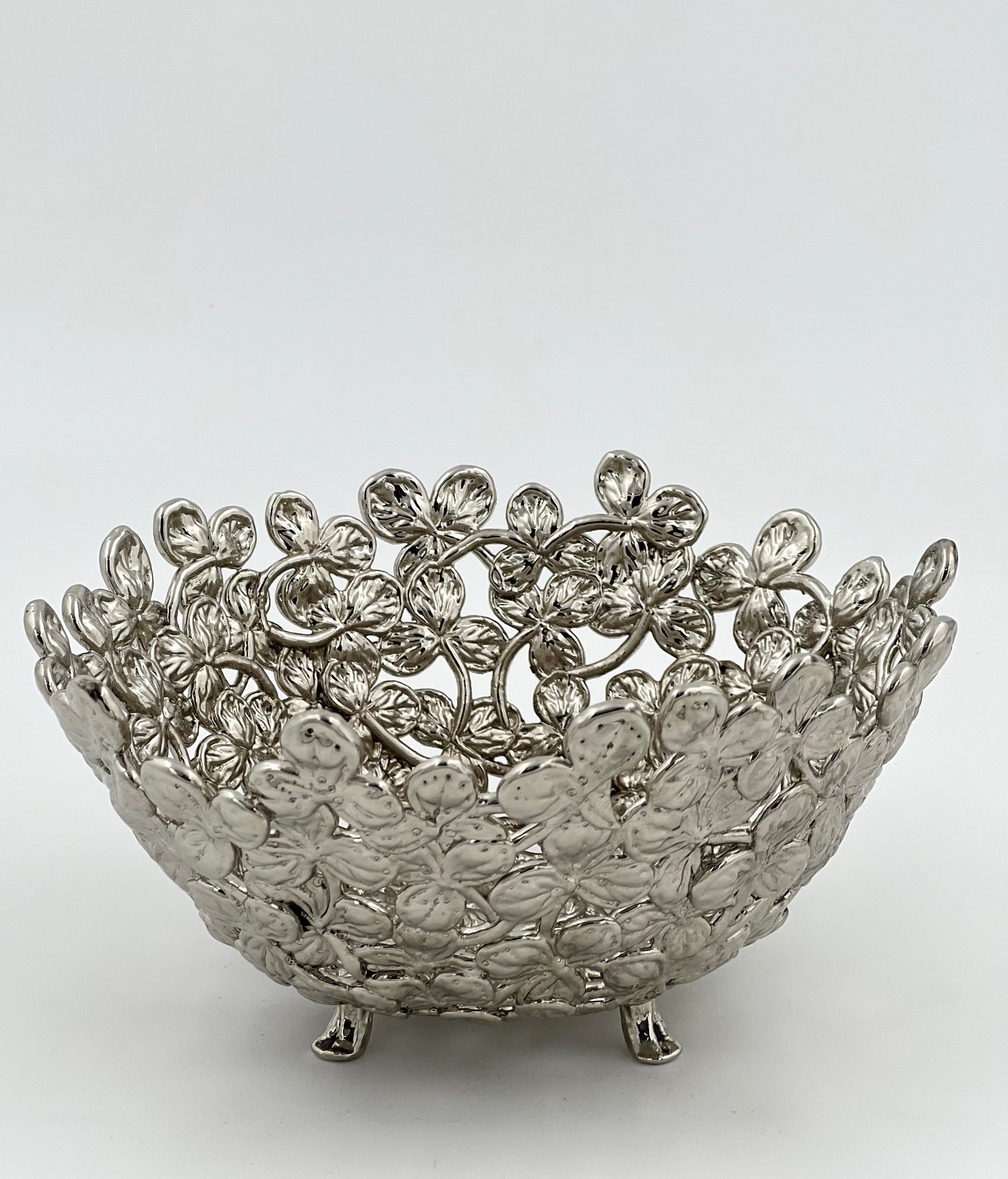 Small Leaf Bowl - Decorative Serveware | Nut Bowl | Centrepiece | Home Accent | Gold, Silver or Antique Finish-3