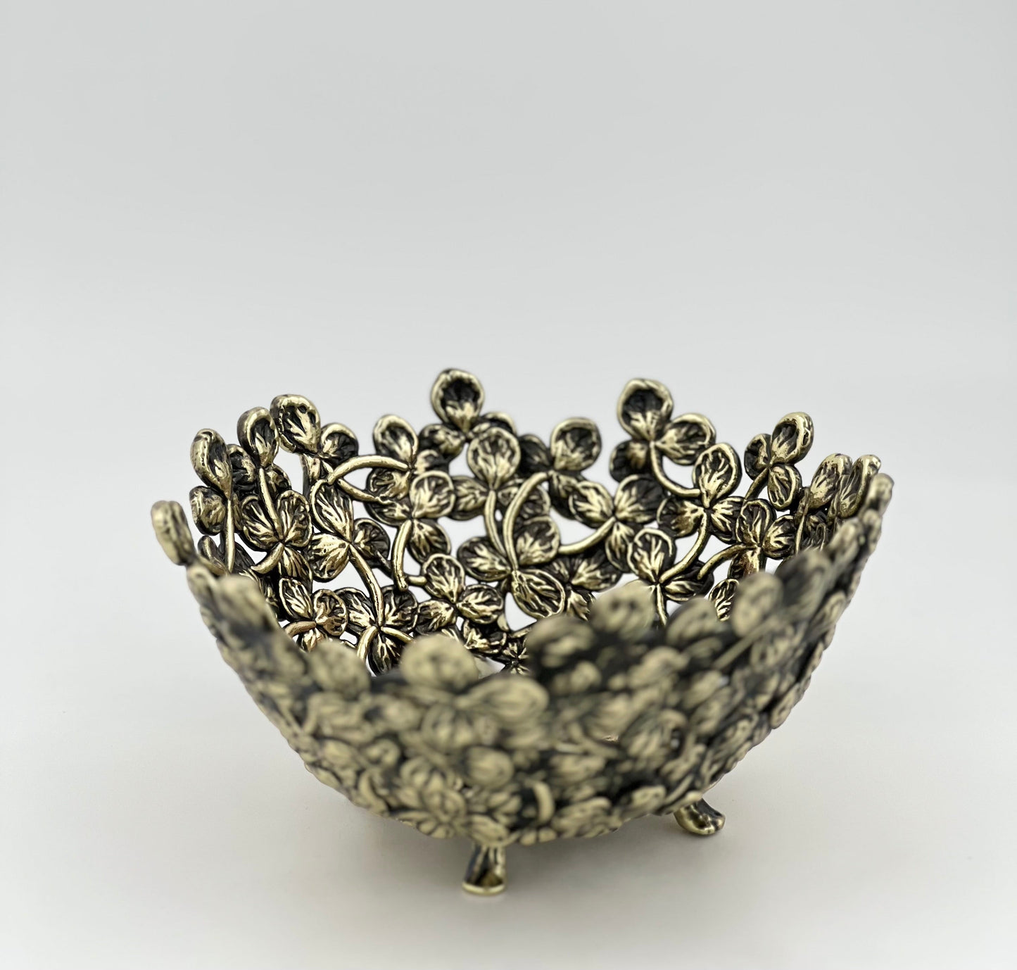 Small Leaf Bowl - Decorative Serveware | Nut Bowl | Centrepiece | Home Accent | Gold, Silver or Antique Finish-5