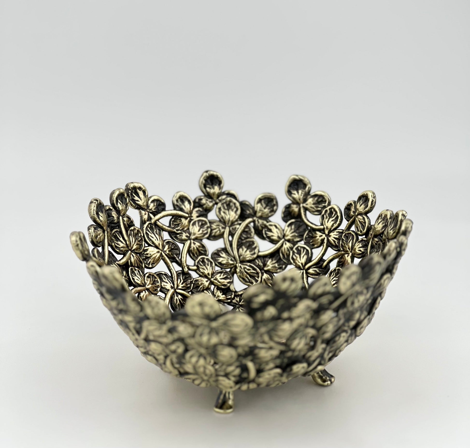 Small Leaf Bowl - Decorative Serveware | Nut Bowl | Centrepiece | Home Accent | Gold, Silver or Antique Finish-5