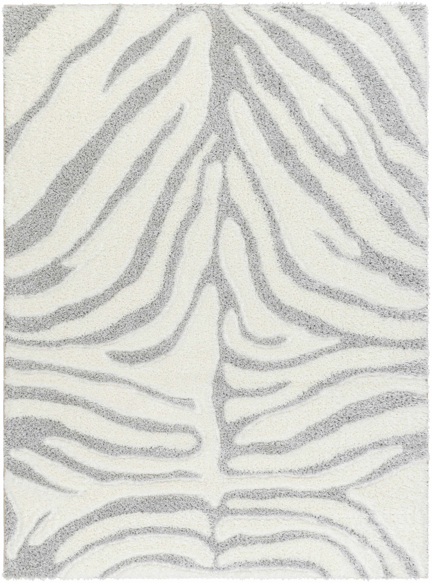 Dysis Gray Zebra Print Area Rug - Promo-1