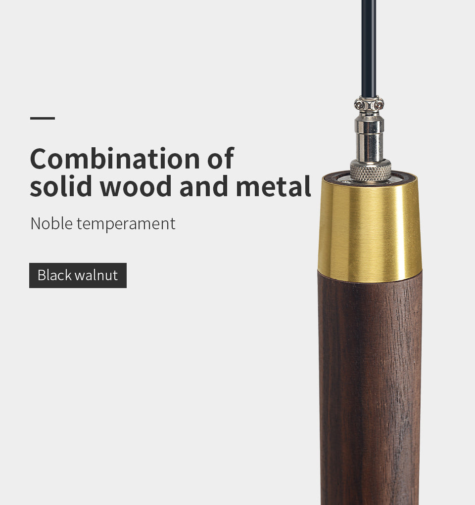 Vertical LED Solid Wood Bedside Sconce Light