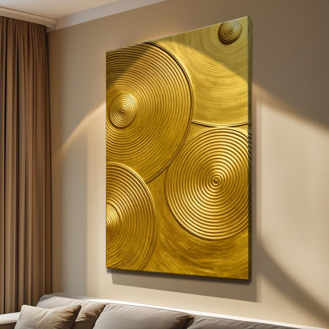 Gold Symphony Wall Art-2