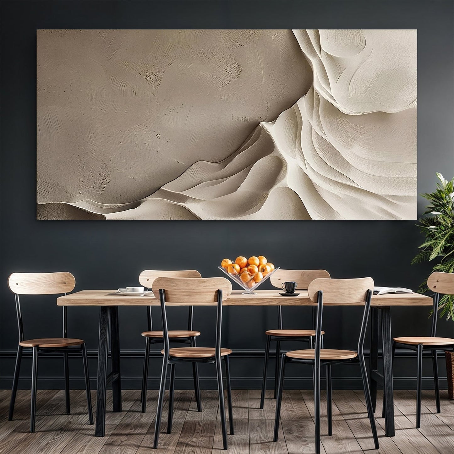 Beige Minimalist Wall Art IV-1