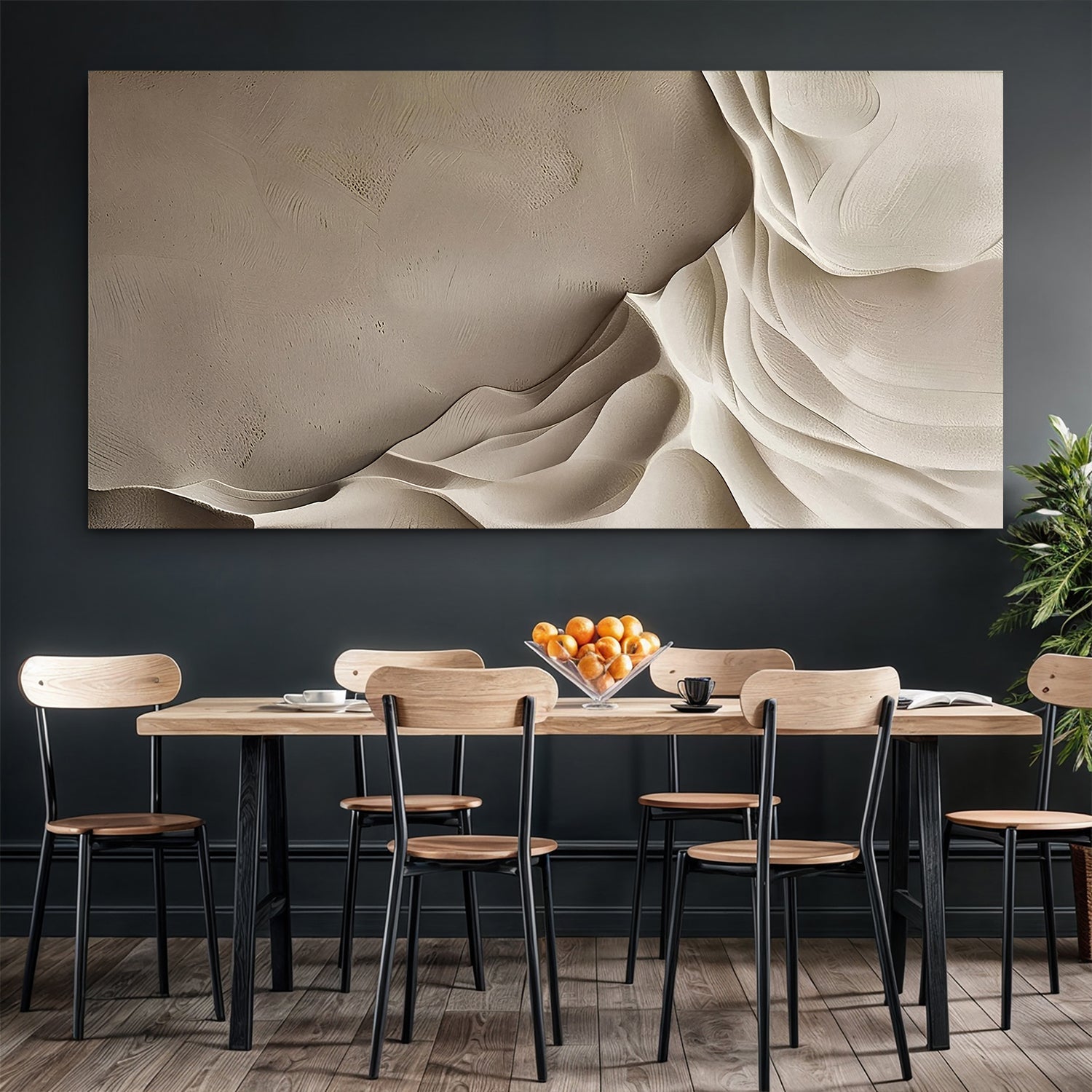 Beige Minimalist Wall Art IV-1
