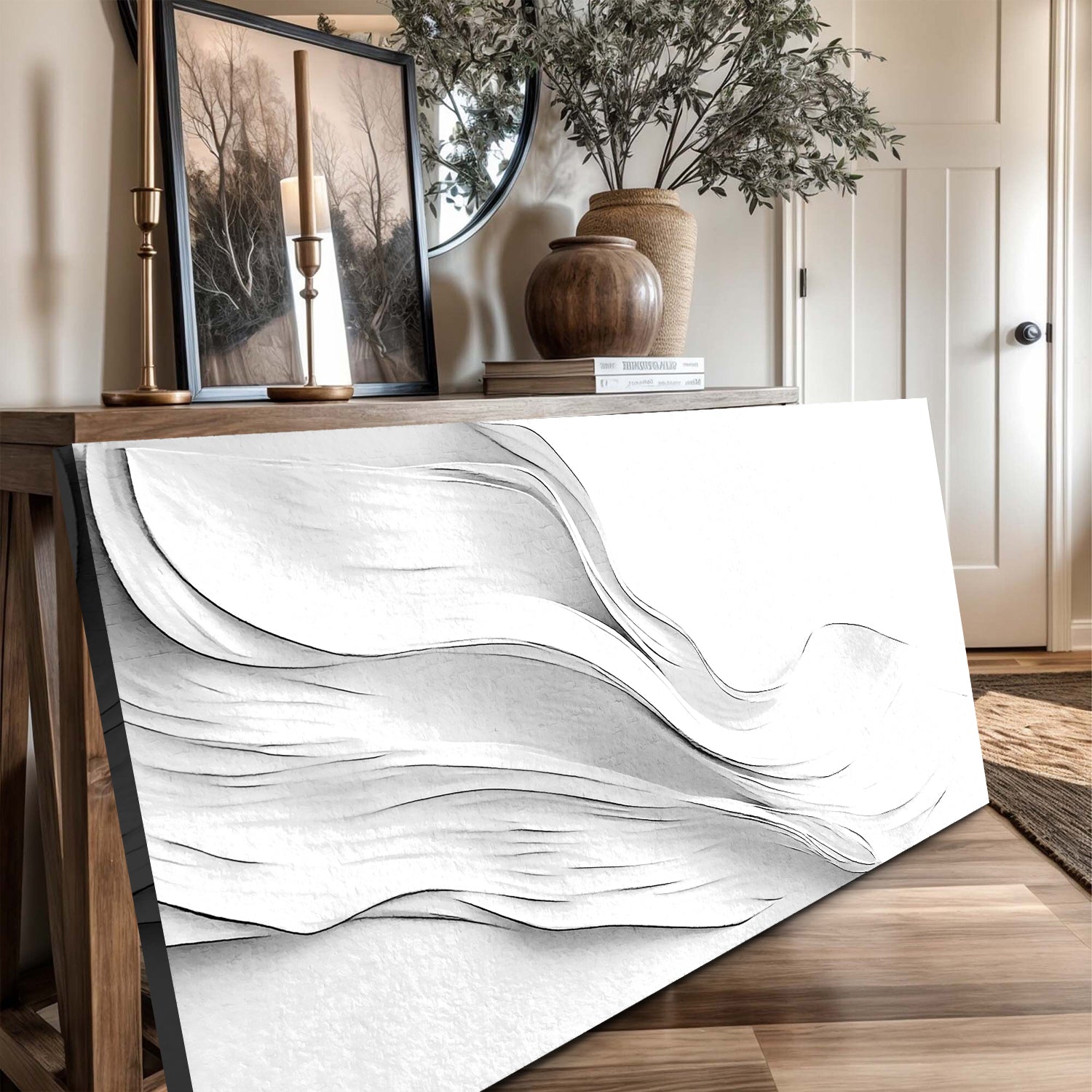 White Minimalist Wall Art-3