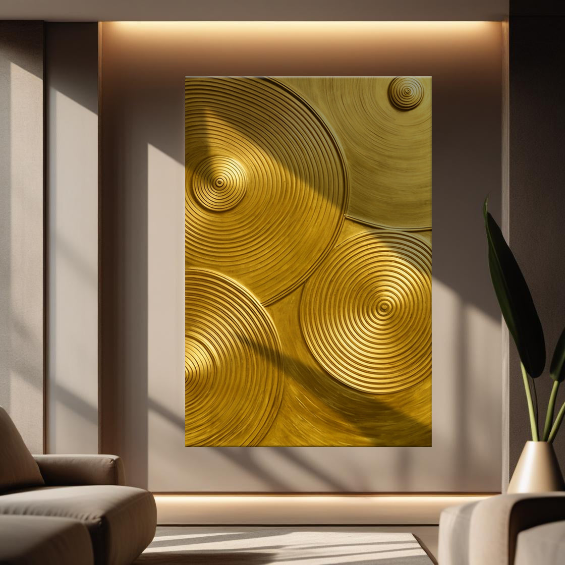 Gold Symphony Wall Art-1