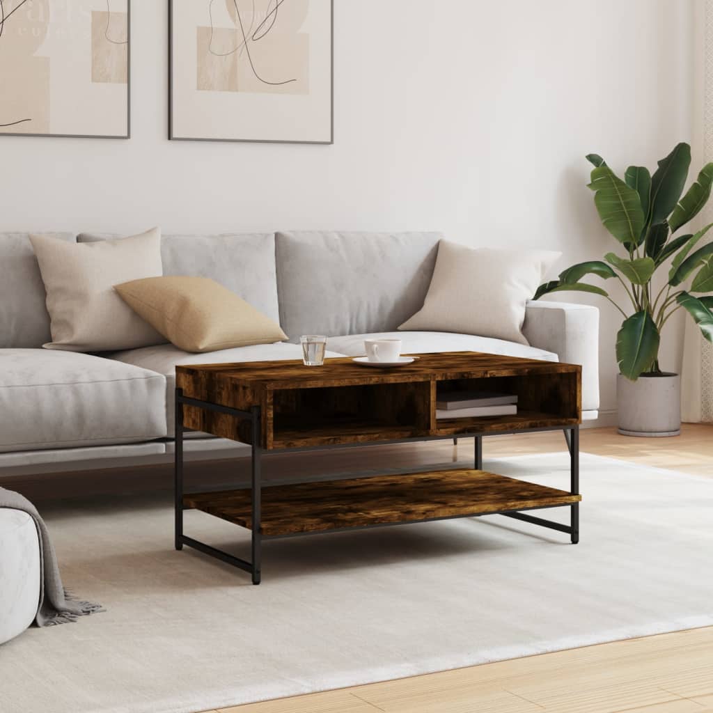 vidaXL Coffee Table Accent Storage Side Living Room Furniture Engineered Wood