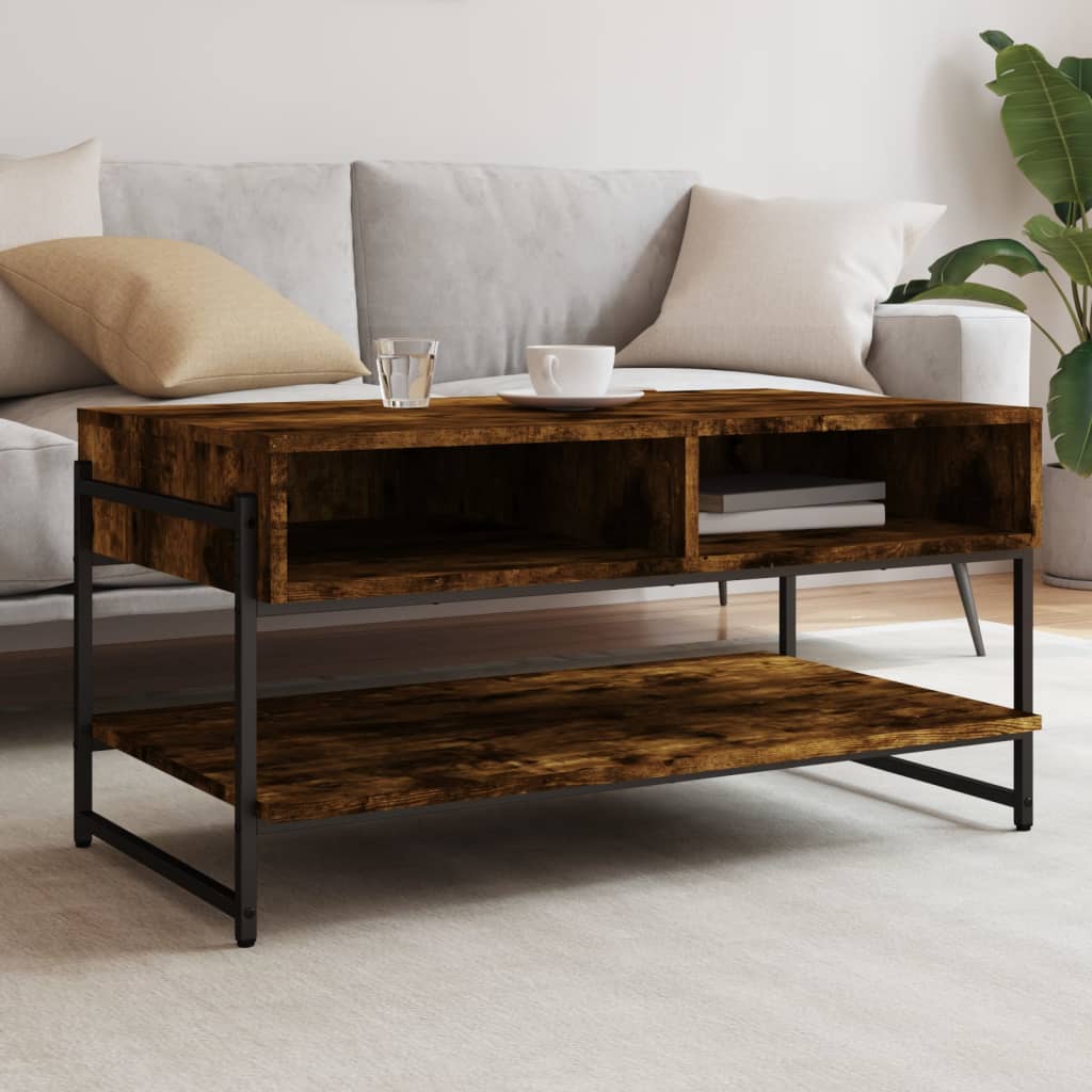 vidaXL Coffee Table Accent Storage Side Living Room Furniture Engineered Wood
