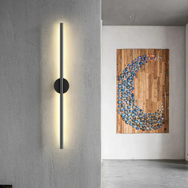 Modern Black LED Wall Lamp: Stylish Home Lighting