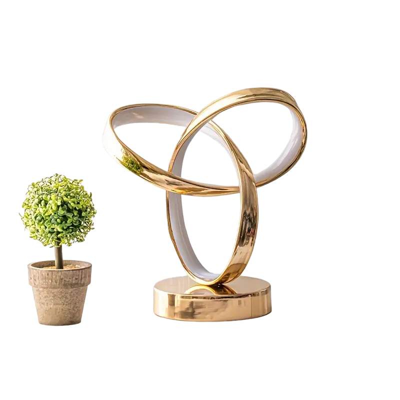 Space-themed USB Bedside Table Lamp - Golden-0