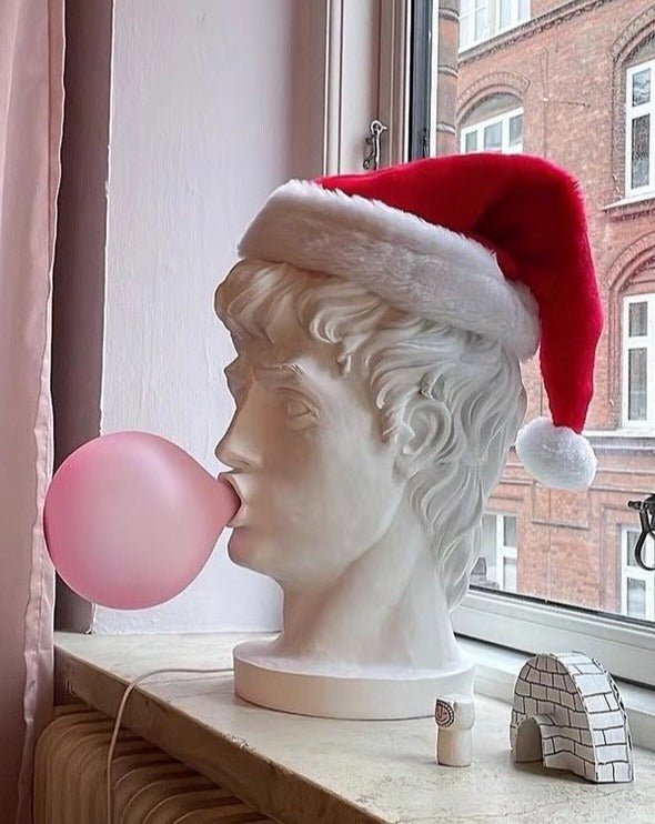Naughty David Popping Gum – Lampada da Tavolo di Design Moderna e Divertente | Luce Decorativa per Comodino