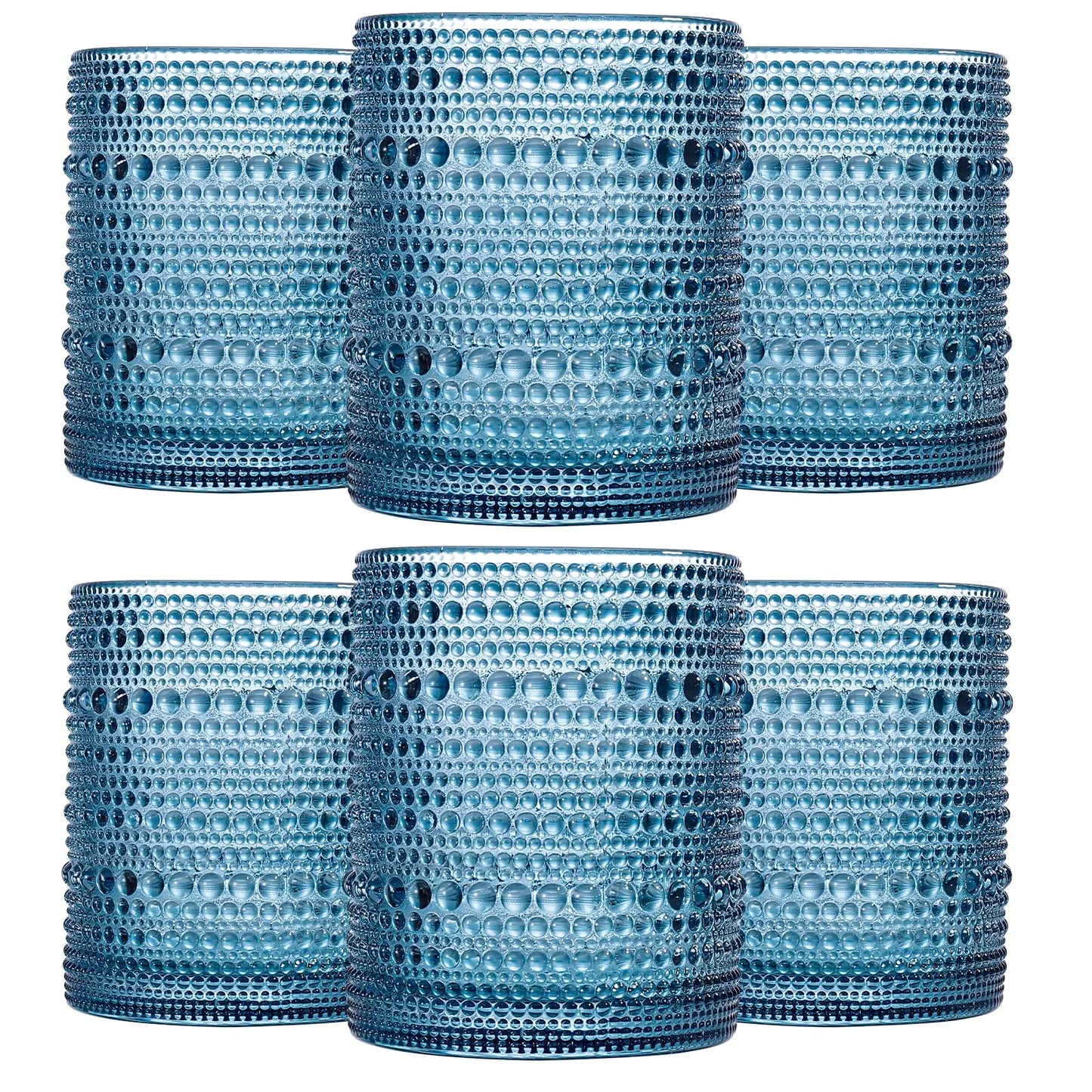 Eleganti bicchieri in zaffiro con chiodi - Set da 6